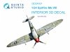 Quinta Studio QD24021 Spitfire Mk.VIII 3D-Printed & coloured Interior on decal paper (Airfix) 1/24